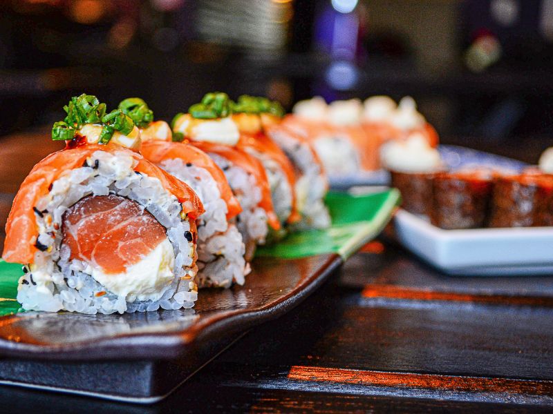 Sushi là một món ăn đổi gió rất tốt trong dịp giáng sinh này 