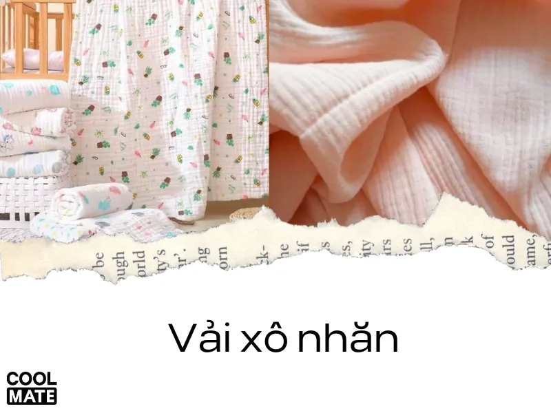 Bề mặt nhăn nheo giúp vải xô nhăn ít bị đơ cứng hơn