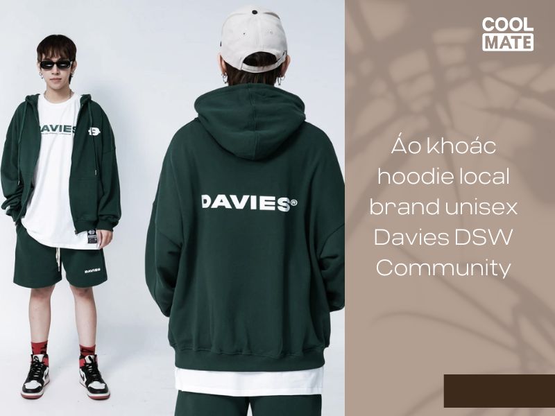 Áo khoác hoodie local brand unisex Davies DSW Community