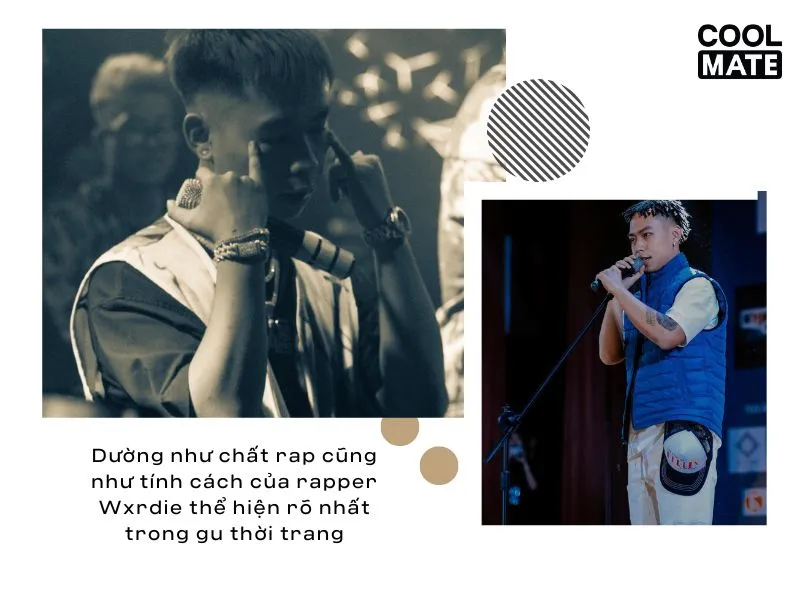 Rapper Wxrdie với phong cách thời trang cực chất