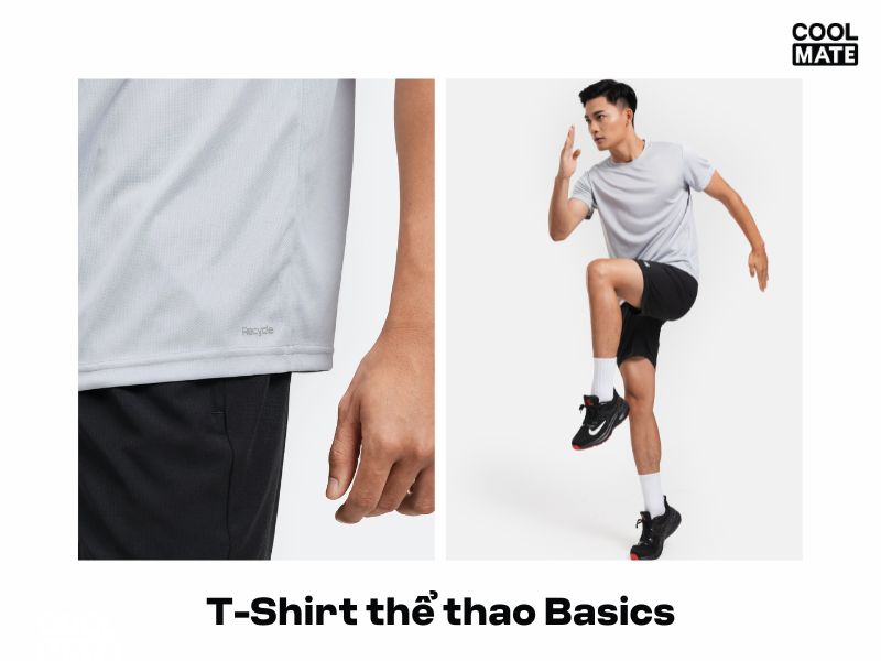 Áo chạy bộ T-Shirt thể thao Basics 