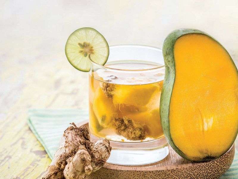 detox xoài và gừng