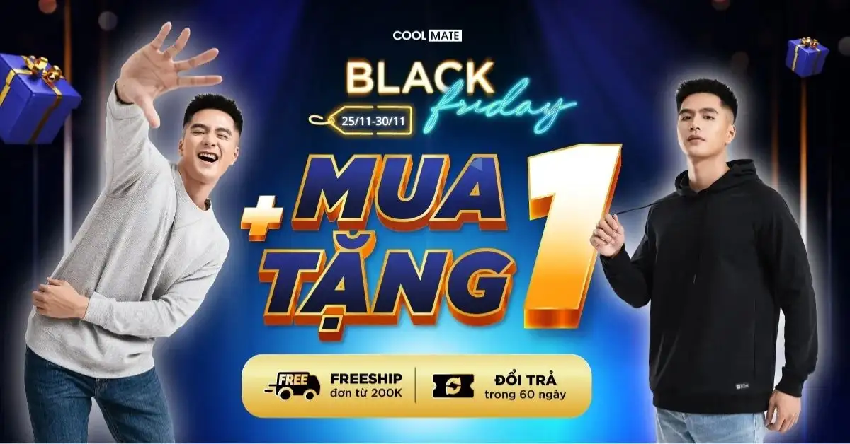 Chương trình Black Friday 2024 cuối năm tại Coolmate