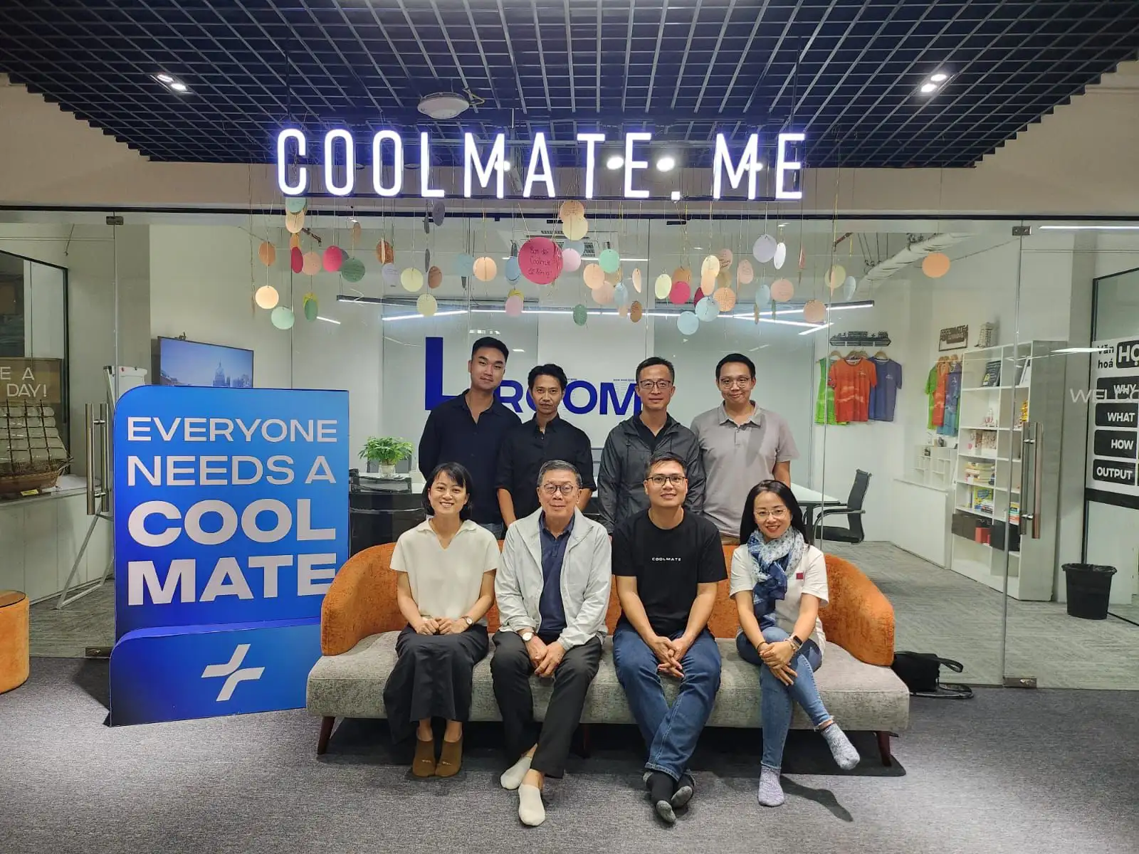 Hình ảnh hợp tác giữa Coolmate và Vertex Ventures SEA & India