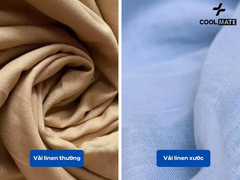 Vải linen xướt (Nguồn ảnh: Coolmate)