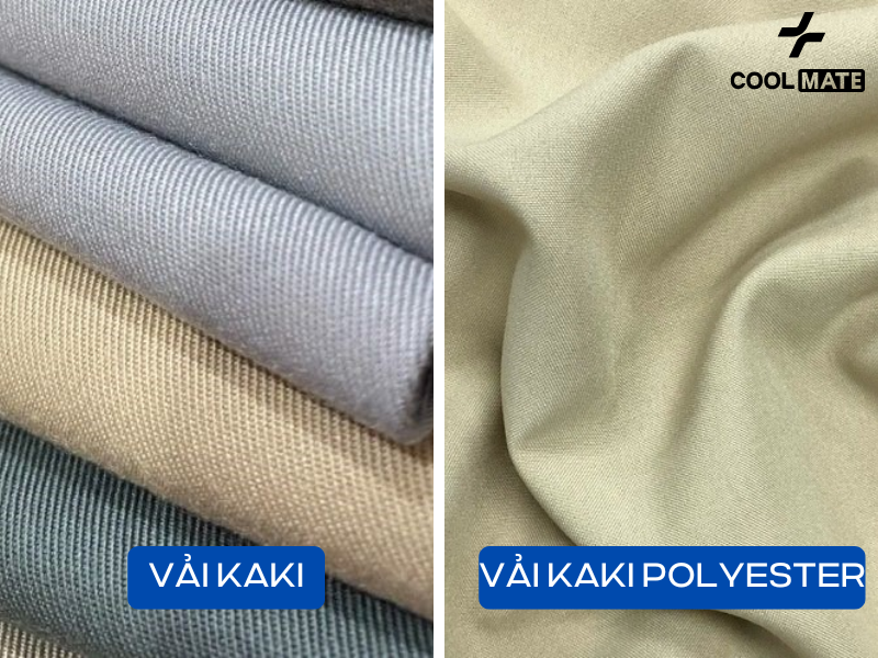 Phân biệt vải kaki và kaki polyester