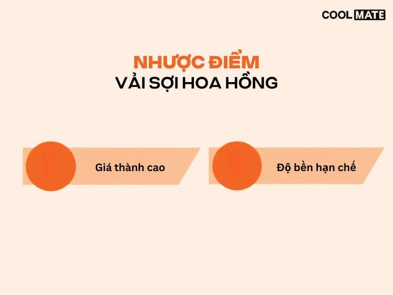 Nhược điểm của vải sợi hoa hồng