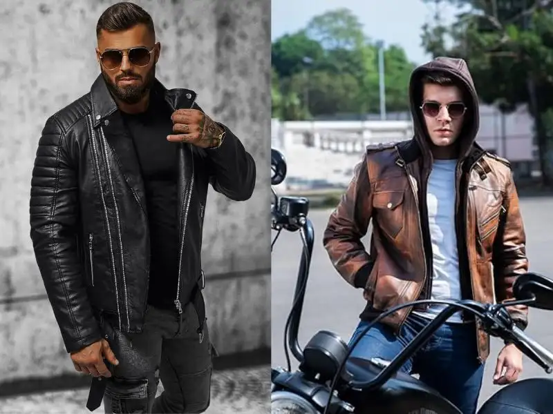 Áo biker jacket nam 