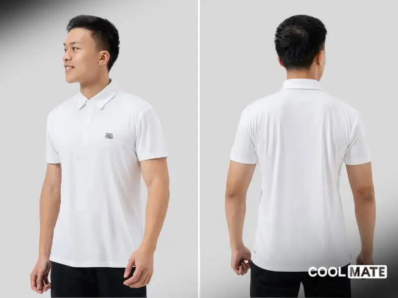 Áo polo trắng tay ngắn Coolmate