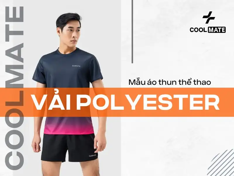 Mẫu áo thun thể thao vải polyester