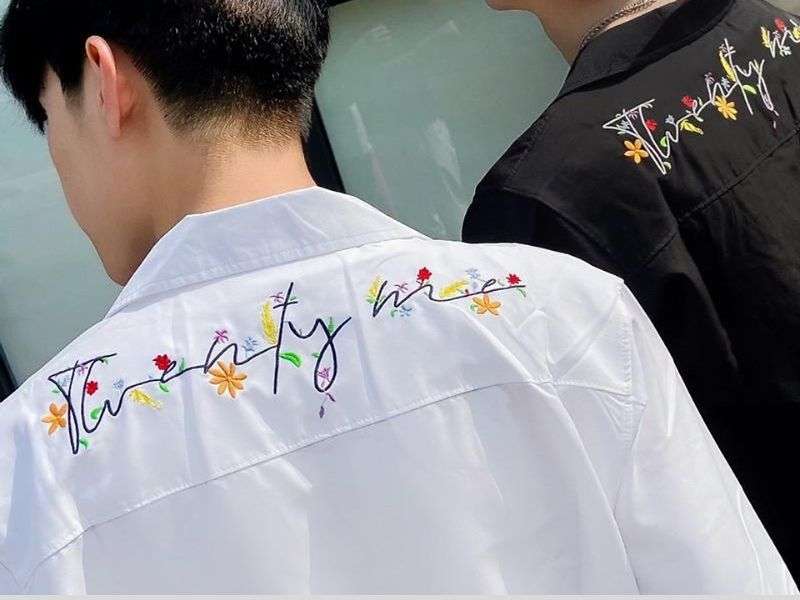 Áo sơ mi tay lỡ Floral 