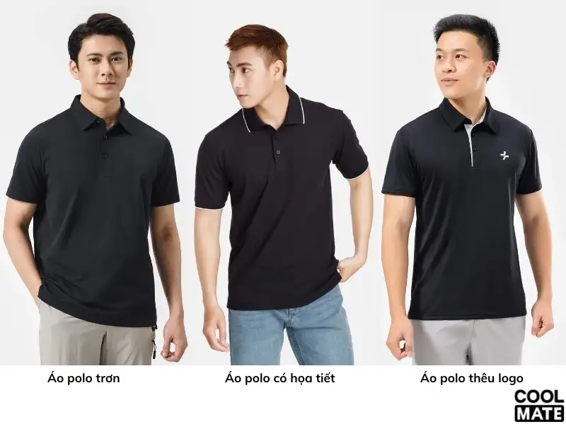 Các thiết kế áo Polo phổ biến