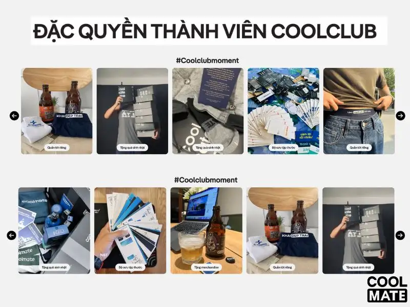 Các ưu đãi khi đăng ký thành viên Coolclub