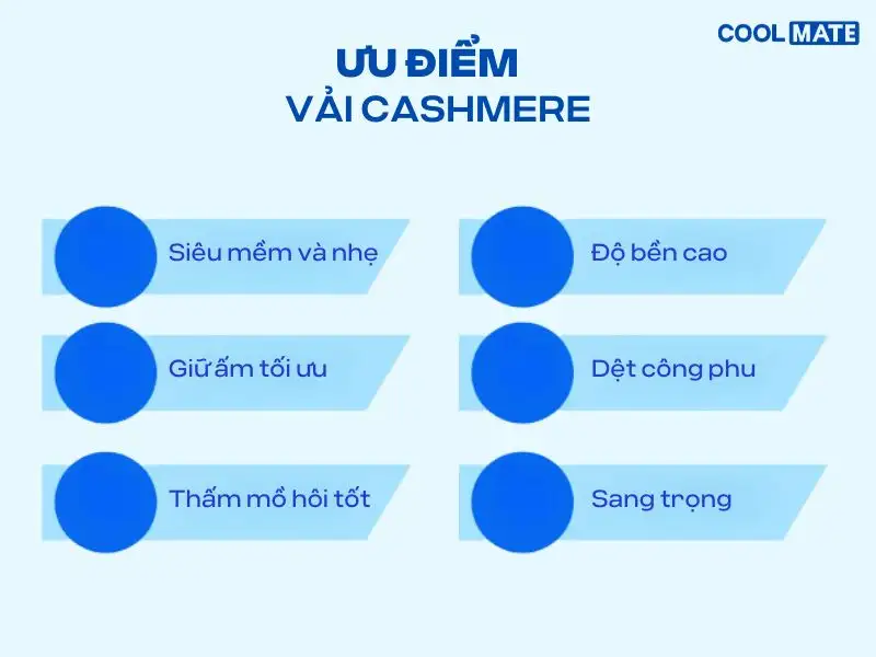 Ưu điểm vải Cashmere