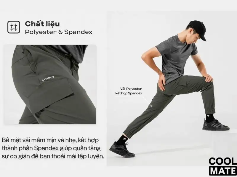 Chất liệu của quần Jogger nam Coolmate