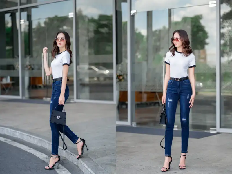 Jean skinny giúp tôn lên dáng người của người mặc