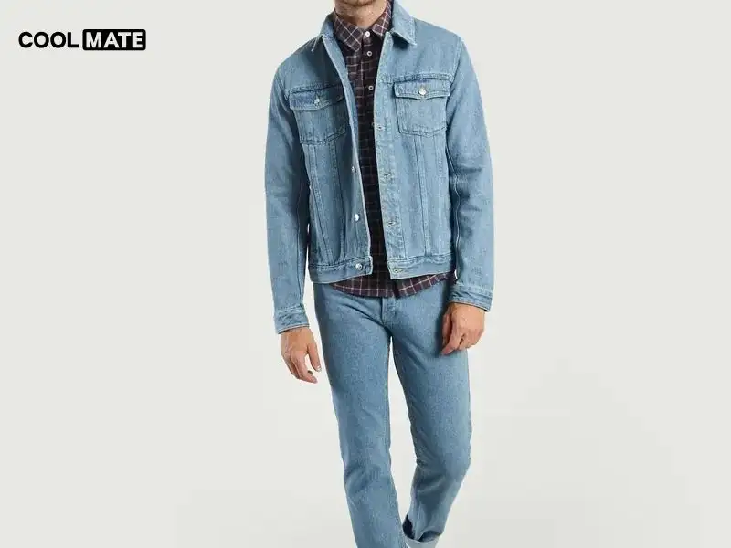 Áo khoác denim kết hợp hoàn hảo cùng áo sơ mi