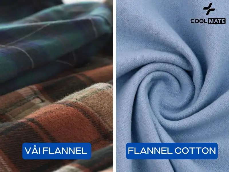 So sánh vải Flannel với vải Flannel Cotton