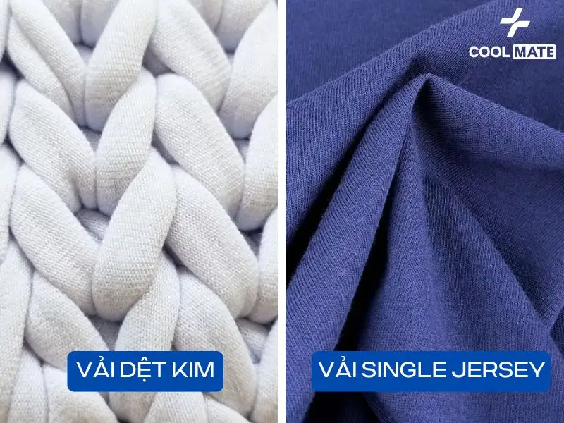 Vải Single Jersey có kết cấu dệt kim đơn giản và nhẹ, tạo cảm giác mềm mại và thoáng mát khi mặc