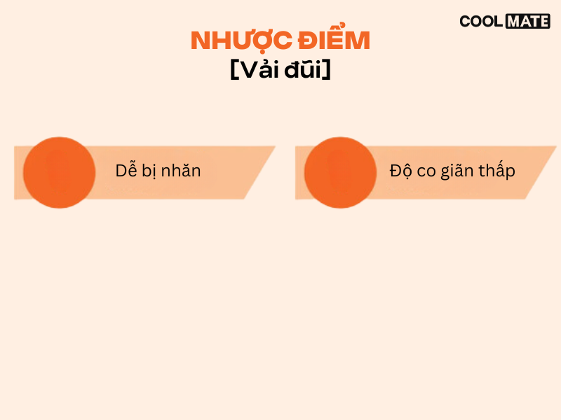 Ngược lại, vải đũi cũng có vài nhược điểm bạn cần lưu ý