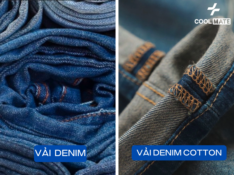 Denim cotton là loại denim phổ biến nhất