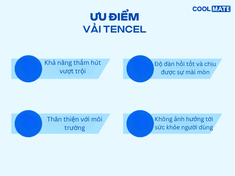 Ưu điểm của vải lụa Tencel