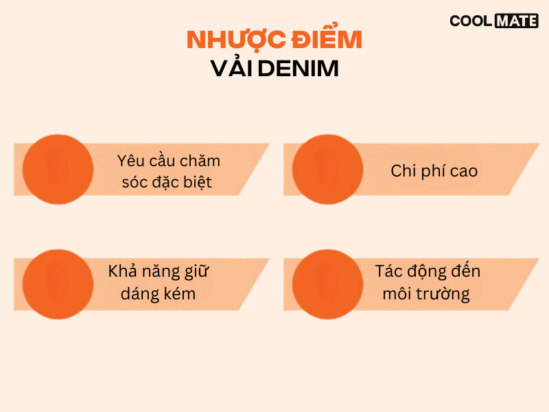 Nhược điểm của vải Tencel