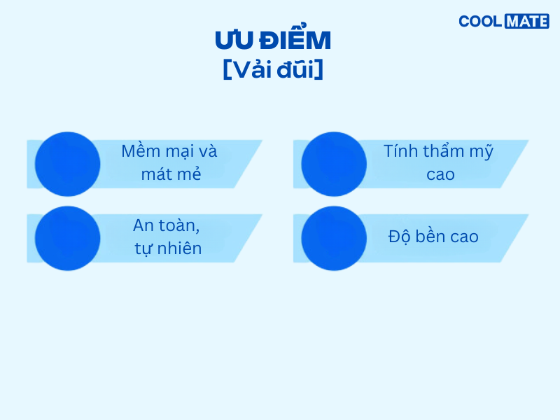 Đây là các ưu điểm tuyệt vời của vải đũi