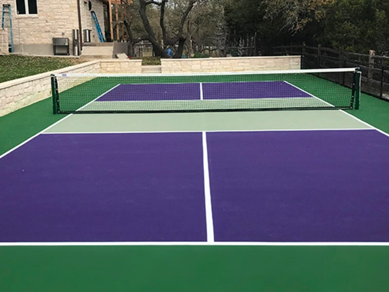 Sân Pickleball được làm từ Polyurethane