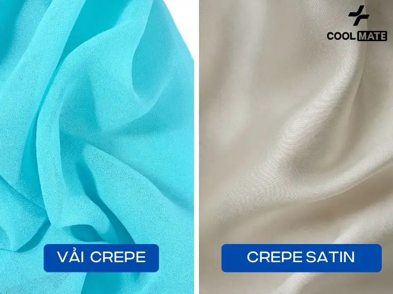 Crepe Satin là sự kết hợp giữa sự mềm mại của satin và kết cấu đặc trưng của vải crepe