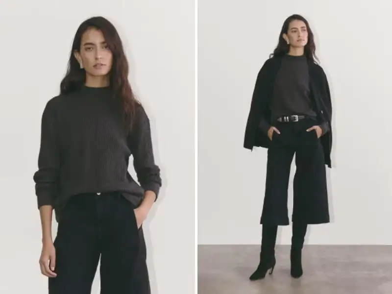 Áo len organic cotton của Everlane