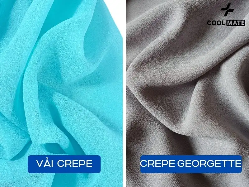 Crepe Georgette có độ mỏng, nhẹ và kết cấu hơi gồ ghề