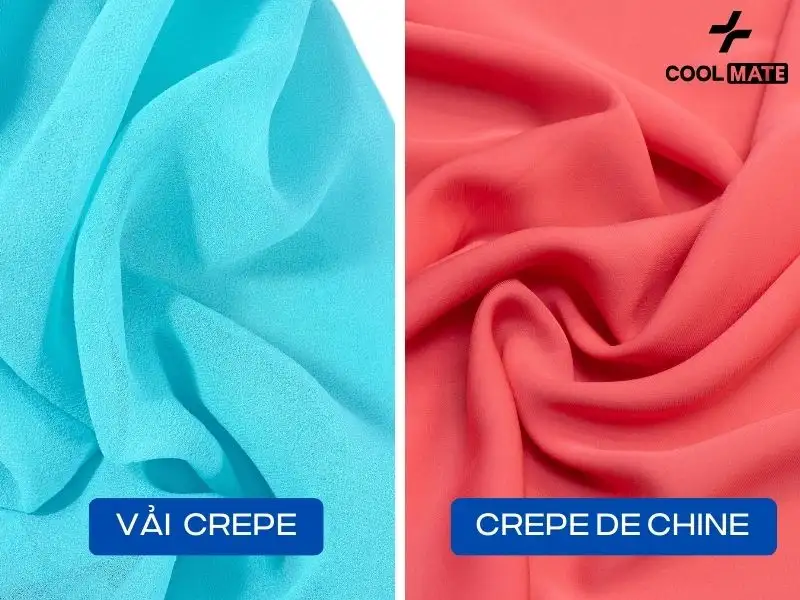 Crepe de Chine là loại vải nhẹ và mịn, được làm từ sợi tự nhiên hoặc tổng hợp