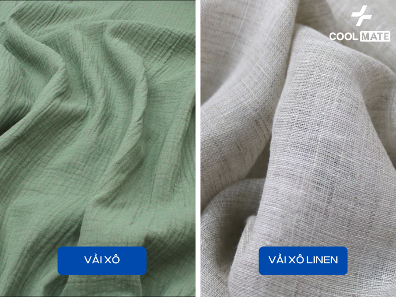 Sử dụng vải xô linen, bạn sẽ không phải lo việc đồ bị nhăn nheo