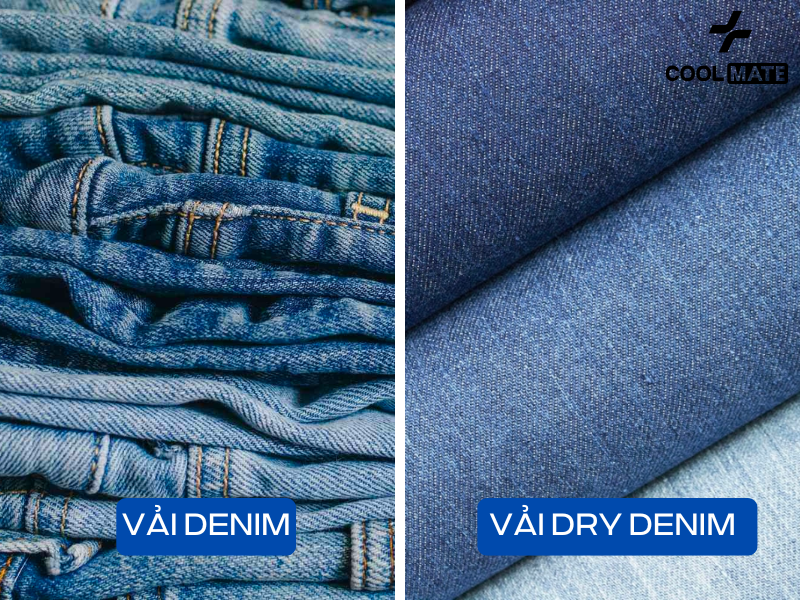 Vải Dry Denim được sử dụng phổ biến