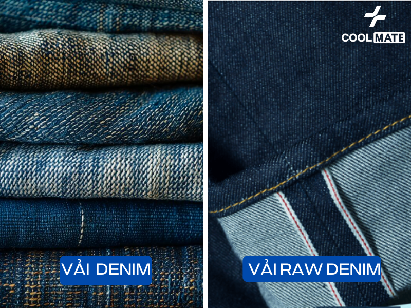 Vải Raw Denim hay còn gọi là denim thô