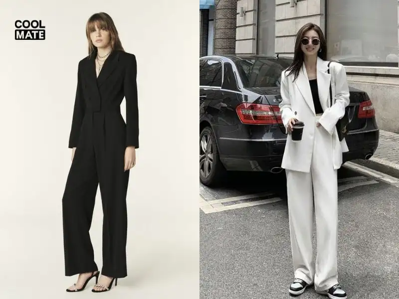 Phối đồ đi cafe cho nữ cùng jumpsuit