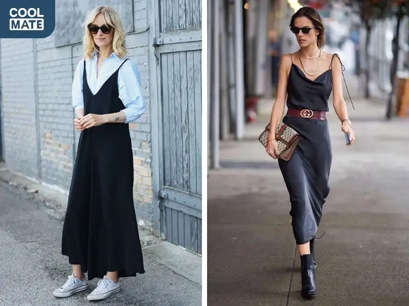 Váy slip dress mang đến vẻ ngoài gợi cảm nhưng vẫn thanh lịch