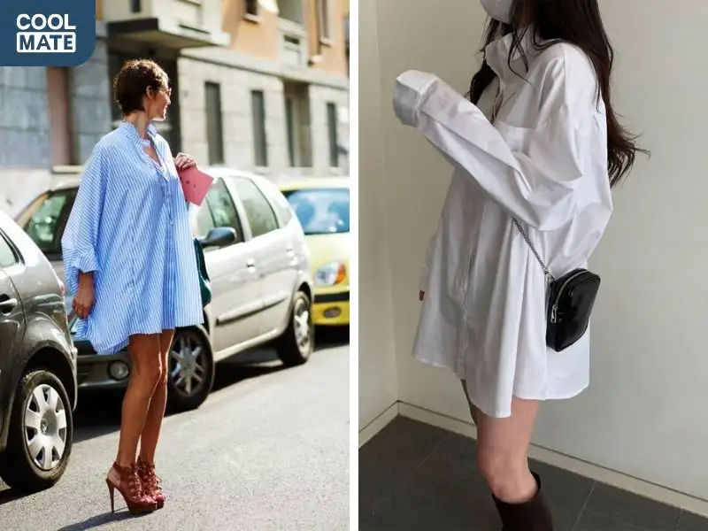 Áo sơ mi oversize là một cách phối đồ nữ theo phong cách casual