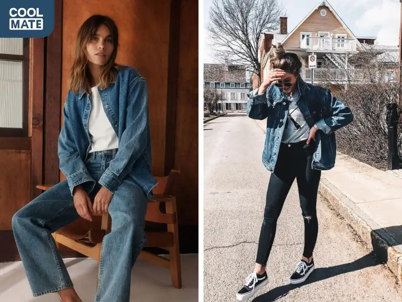 Áo khoác denim là một trong những item "must-have" cho các nàng