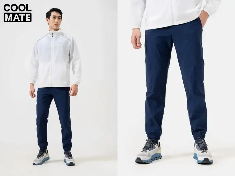 Phối đồ phong cách thể thao với quần Jogger nam Coolmate