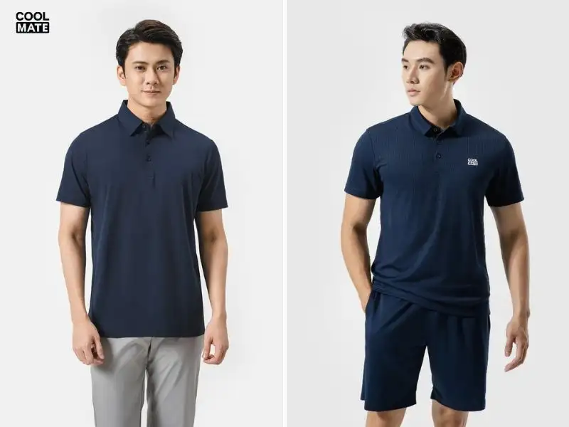 Áo polo Coolmate may từ vải pique cool