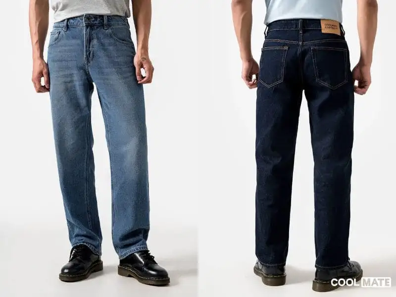 Quần jean nam ống rộng Copper Denim Straight