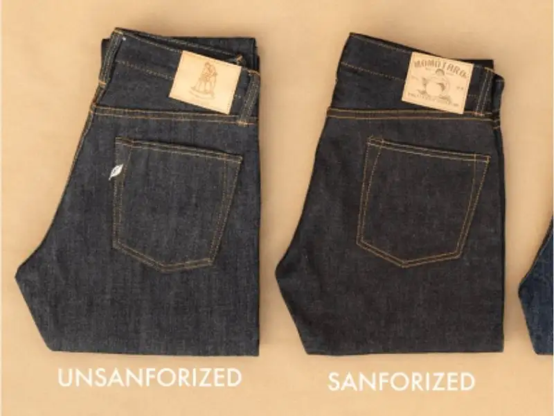 Raw Denim được chia thành 2 loại là Sanforized Denim và Unsanforized Denim