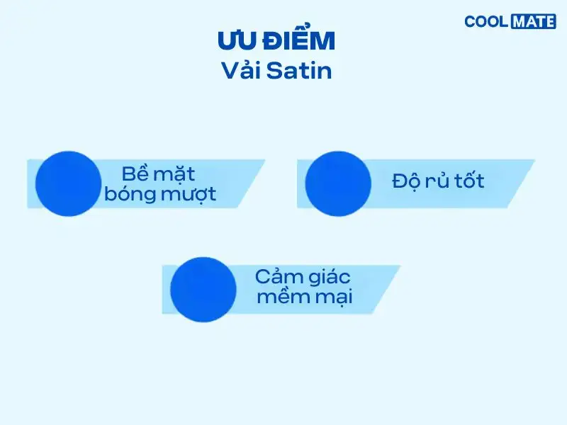 ưu điểm vải satin