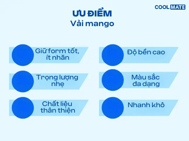 ưu điểm vải mango