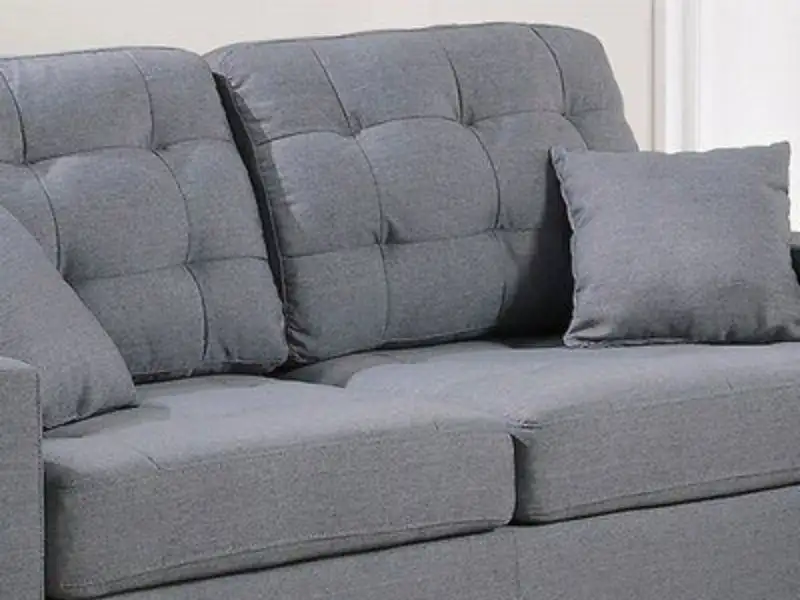 Mẫu sofa may bằng vải bố canvas cao cấp sang trọng cho phòng khách