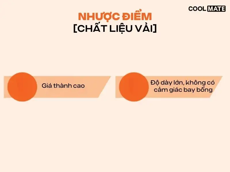 Nhược điểm của vải cotton thái 