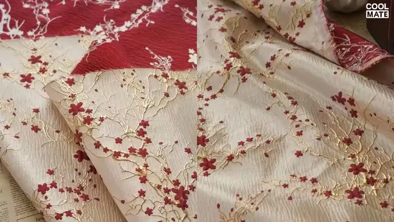 Vải Jacquard matelassé 