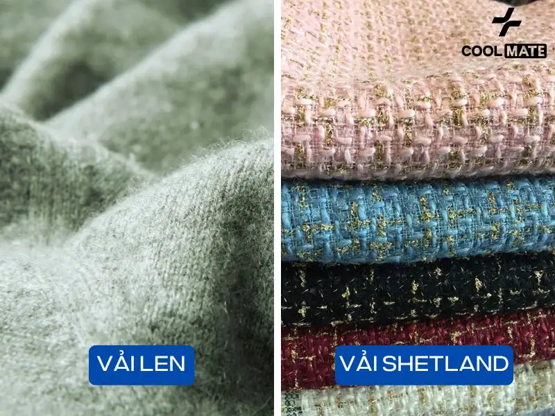 Sự khác nhau giữa vải len và vải shetland